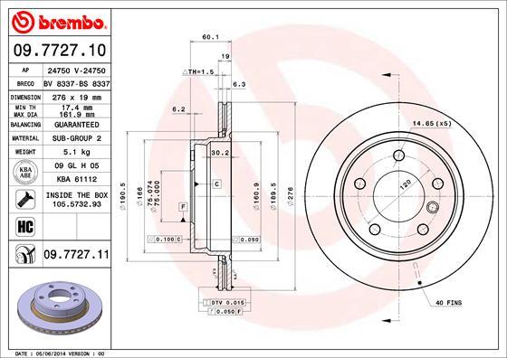 AP 24750 - Тормозной диск autosila-amz.com