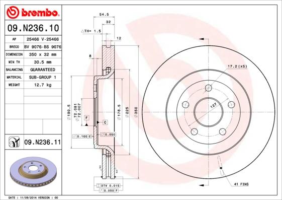 AP 25466 V - Тормозной диск autosila-amz.com