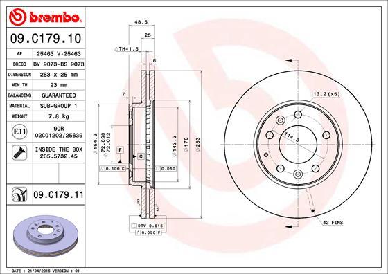 AP 25463 V - Тормозной диск autosila-amz.com