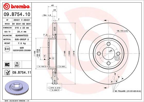 AP 25431 V - Тормозной диск autosila-amz.com