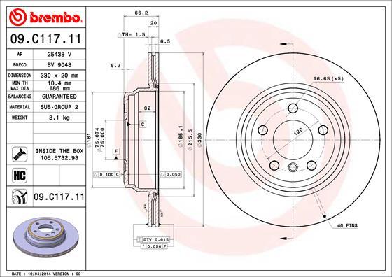 AP 25438 V - Тормозной диск autosila-amz.com