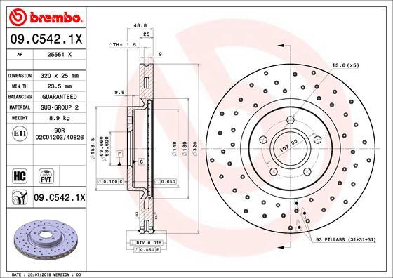 AP 25551 X - Тормозной диск autosila-amz.com