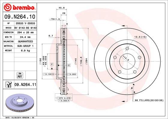 AP 25533 V - Тормозной диск autosila-amz.com