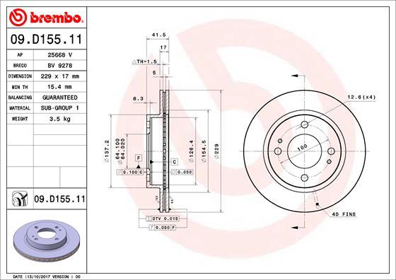 AP 25668 V - Тормозной диск autosila-amz.com