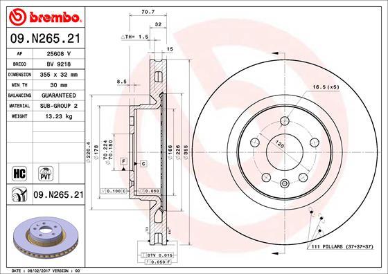 AP 25608 V - Тормозной диск autosila-amz.com