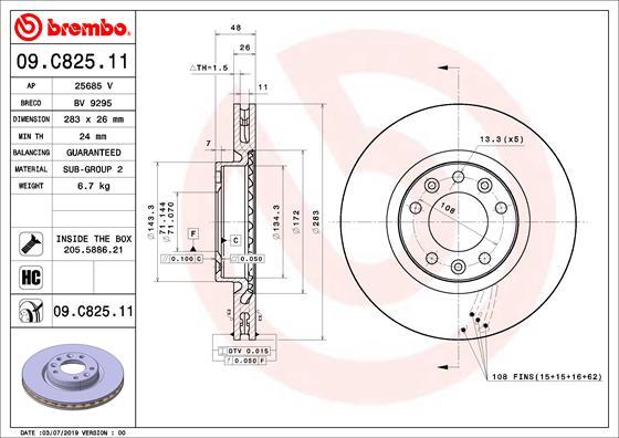 AP 25685 V - Тормозной диск autosila-amz.com