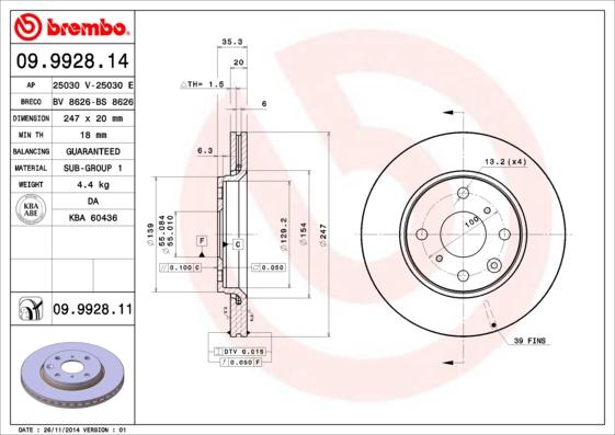 AP 25030 E - Тормозной диск autosila-amz.com