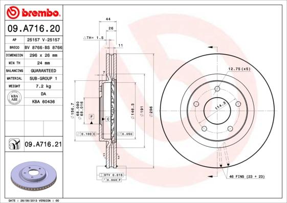 AP 25157 V - Тормозной диск autosila-amz.com