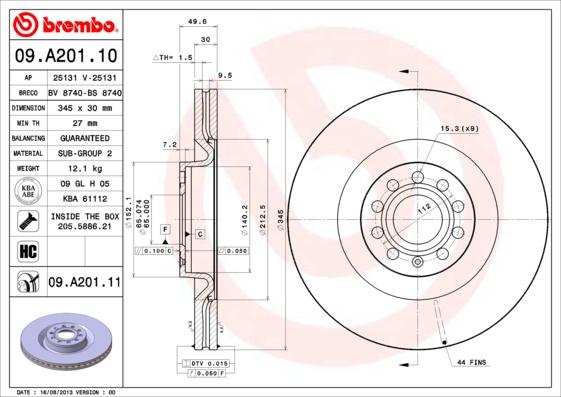 AP 25131 - Тормозной диск autosila-amz.com