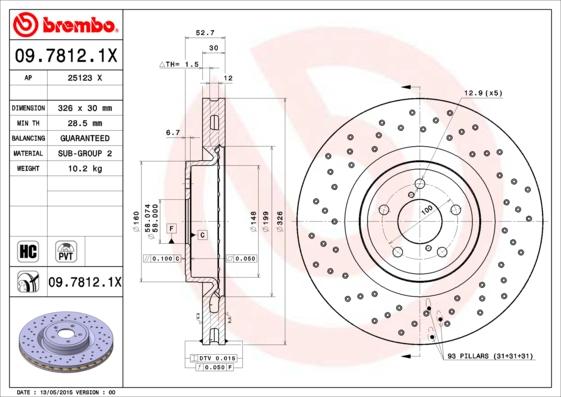 AP 25123 X - Тормозной диск autosila-amz.com