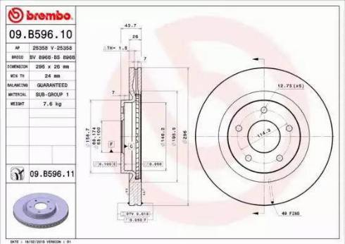 AP 25358 - Тормозной диск autosila-amz.com