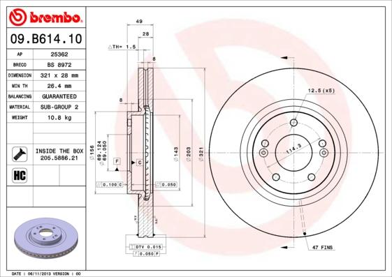 AP 25362 - Тормозной диск autosila-amz.com