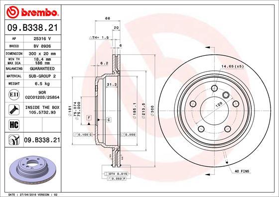 AP 25316 V - Тормозной диск autosila-amz.com