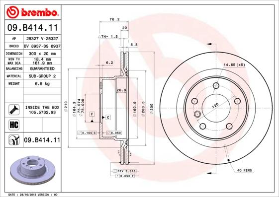 AP 25327 V - Тормозной диск autosila-amz.com