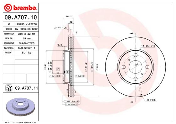 AP 25256 - Тормозной диск autosila-amz.com