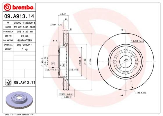 AP 25200 V - Тормозной диск autosila-amz.com