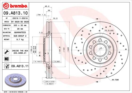 AP 25219 - Тормозной диск autosila-amz.com