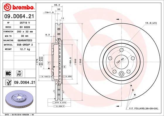 AP 25718 V - Тормозной диск autosila-amz.com