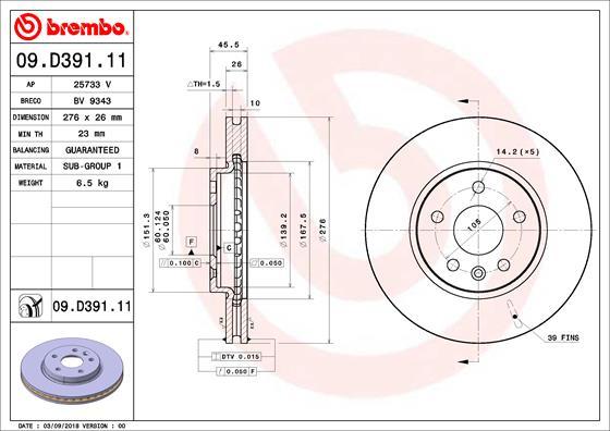 AP 25733V - Тормозной диск autosila-amz.com