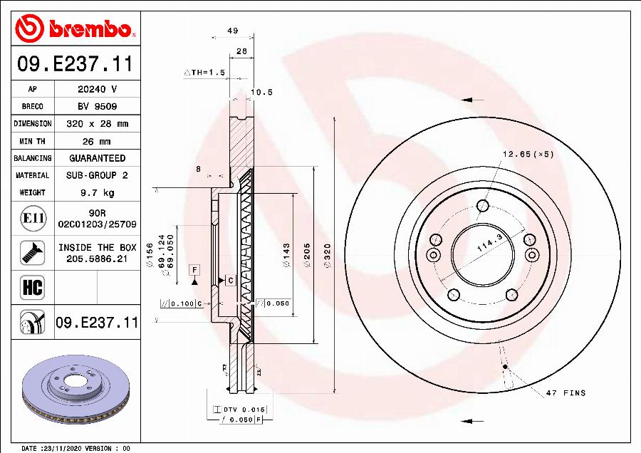 AP 20240 V - Тормозной диск autosila-amz.com