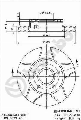 AP X 24595 - Тормозной диск autosila-amz.com