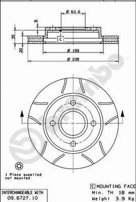 AP X 24682 - Тормозной диск autosila-amz.com