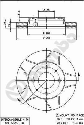 AP X 24398 - Тормозной диск autosila-amz.com