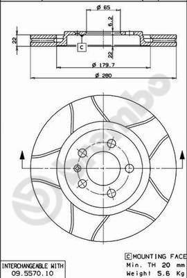 AP X 24358 - Тормозной диск autosila-amz.com