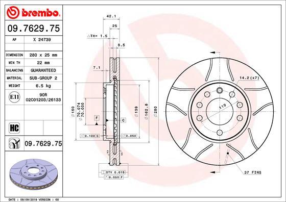 AP X 24739 - Тормозной диск autosila-amz.com