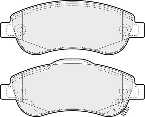 Kamoka 1018456 - Тормозные колодки, дисковые, комплект autosila-amz.com