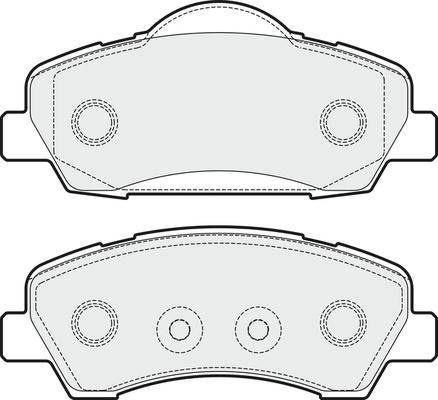 GMC 2525001 - Тормозные колодки, дисковые, комплект autosila-amz.com