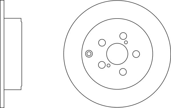 Japanparts DP-214 - Тормозной диск autosila-amz.com