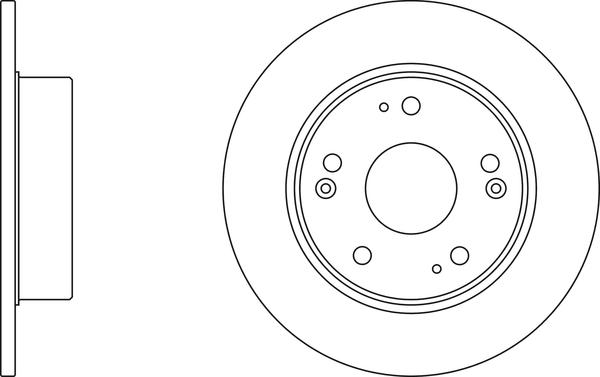CAR DP-443 - Тормозной диск autosila-amz.com