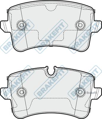 Triscan P1243320 - Тормозные колодки, дисковые, комплект autosila-amz.com