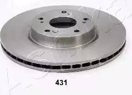 Ashika 60-04-431 - Тормозной диск autosila-amz.com