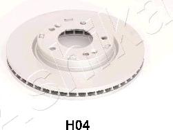 Ashika 60-0H-H04 - Тормозной диск autosila-amz.com