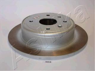 Ashika 61-0W-W04 - Тормозной диск autosila-amz.com