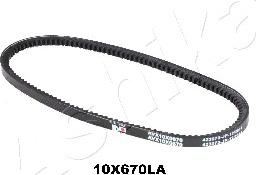 Ashika 109-10X670LA - Клиновой ремень, поперечные рёбра autosila-amz.com