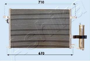 Ashika CND313014 - Конденсатор кондиционера autosila-amz.com