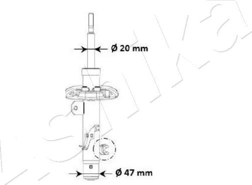 Ashika MA-00940 - Амортизатор autosila-amz.com