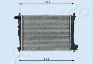 Ashika RDA053066 - Радиатор, охлаждение двигателя autosila-amz.com