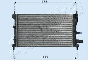 Ashika RDA053060 - Радиатор, охлаждение двигателя autosila-amz.com