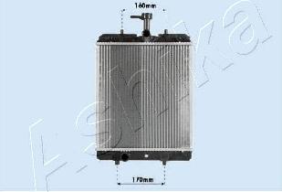 Ashika RDA033068 - Радиатор, охлаждение двигателя autosila-amz.com
