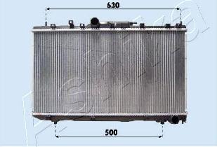 Ashika RDA153098 - Радиатор, охлаждение двигателя autosila-amz.com