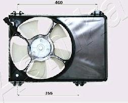 Ashika VNT142001 - Вентилятор, охлаждение двигателя autosila-amz.com