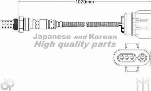 Ashuki 9200-49110 - Лямбда-зонд, датчик кислорода autosila-amz.com