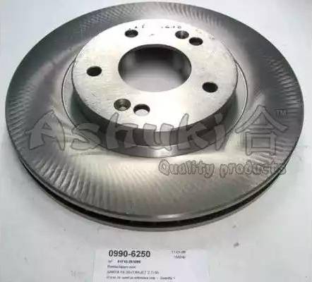 Ashuki 0990-6250 - Тормозной диск autosila-amz.com