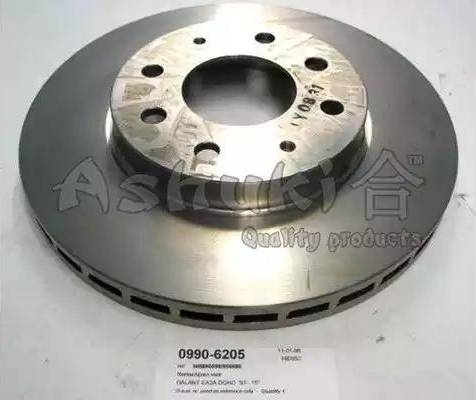 Ashuki 0990-6205 - Тормозной диск autosila-amz.com