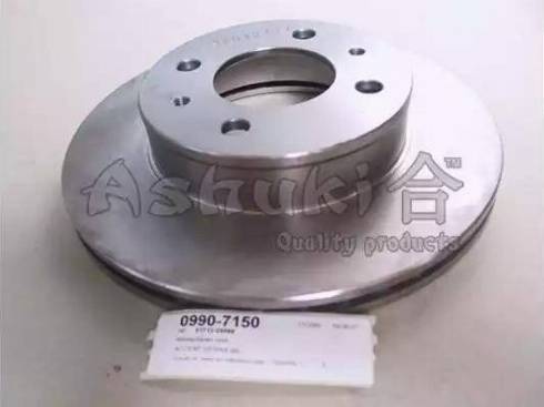 Ashuki 0990-7150 - Тормозной диск autosila-amz.com