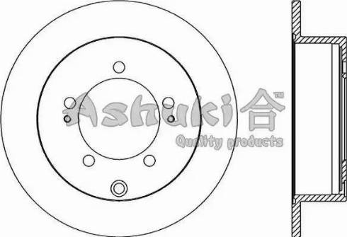 Ashuki 0993-2205 - Тормозной диск autosila-amz.com